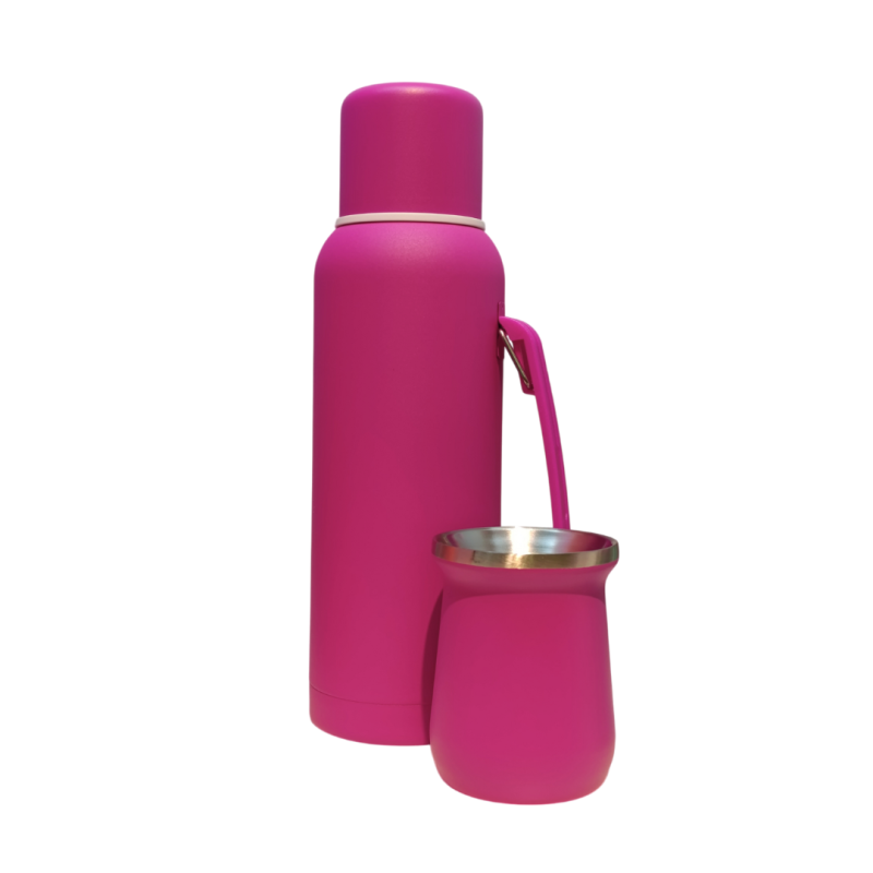 SET DE TERMO Y MATE ACERO INOX