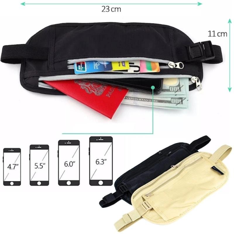 RIÑONERA CON CINTURÓN PARA VIAJE