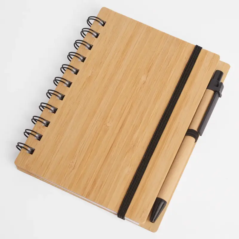 LIBRETAS TAPA BAMBU 12,5 x 16 CM 70 HOJAS DS