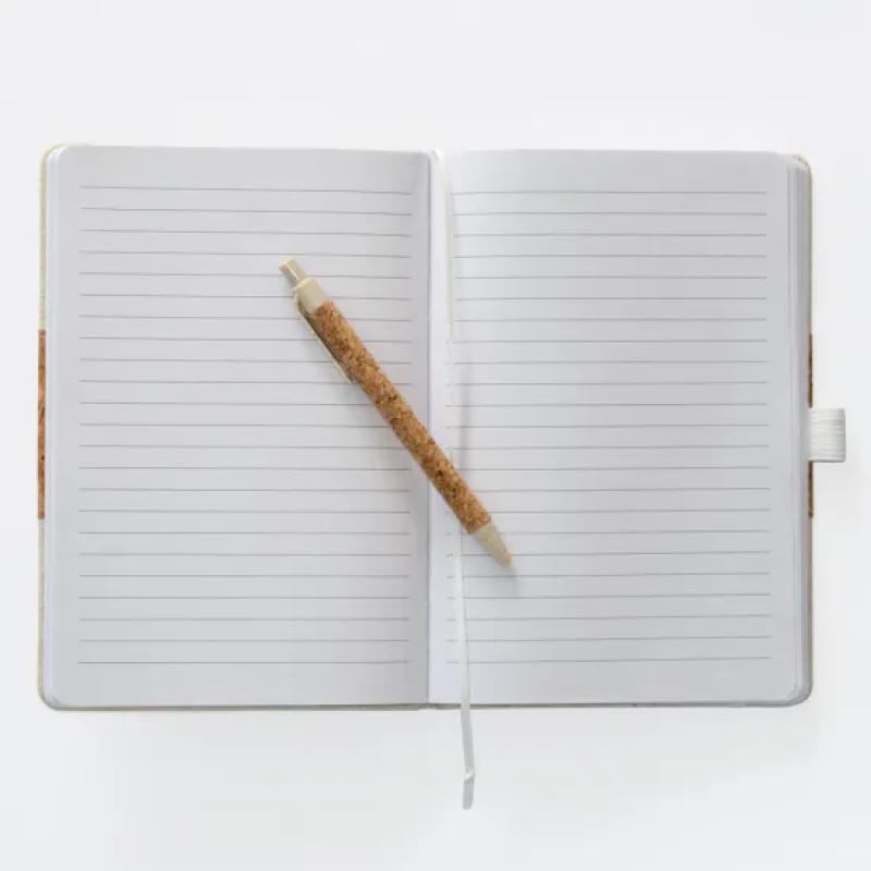 LIBRETA CORCHO Y ALGODÓN CON LAPICERA DS