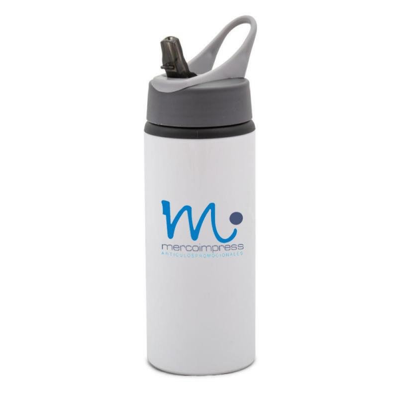 Caramañola metálica blanca 22 OZ