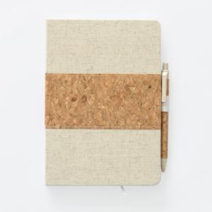 LIBRETA CORCHO Y ALGODÓN CON LAPICERA DS