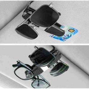 SOPORTE DOBLE DE AUTO PARA LENTES O TARJETAS